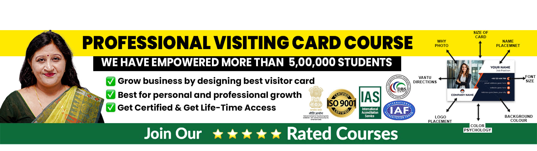 Visiting Card Design Mastery banner